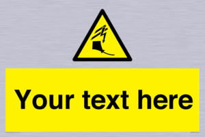 Custom warning kite flying near powerlines